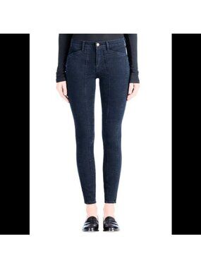 J Brand Pintuck Skinny Everleigh Empire Blue Jeans Size 25